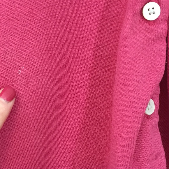 BANANA REPUBLIC Silk Pink Cardigan Sweater Size Small - Picture 10 of 11